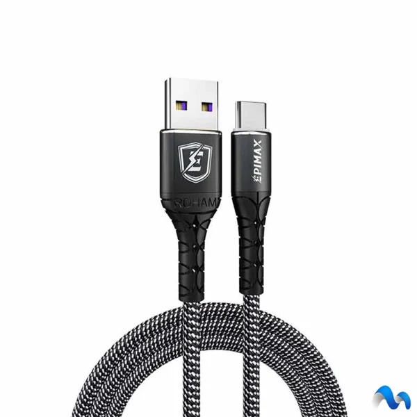 کابل تایپ سی فست شارژ Epimax EC-08 5A 1.2m - تصویر 1