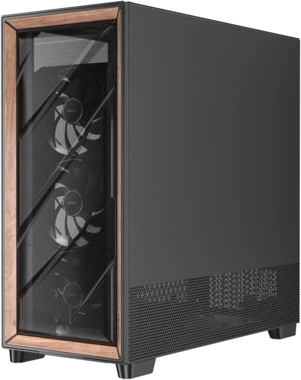 کیس Antec Flux Pro | Full-Tower E-ATX - شش فن PWM، پنل چوبی، پشتیبانی رادیاتور 420mm، نمایشگر دما - تصویر 8