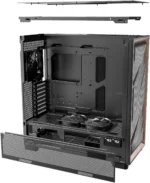 کیس Antec Flux Pro | Full-Tower E-ATX - شش فن PWM، پنل چوبی، پشتیبانی رادیاتور 420mm، نمایشگر دما - تصویر 2