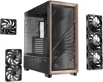 کیس Antec Flux Pro | Full-Tower E-ATX - شش فن PWM، پنل چوبی، پشتیبانی رادیاتور 420mm، نمایشگر دما - تصویر 3