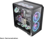 کیس Thermaltake View 51 | Full-Tower E-ATX، 2 فن 200mm ARGB + 1 فن 140mm، پنل شیشه‌ای، Sync RGB - تصویر 19