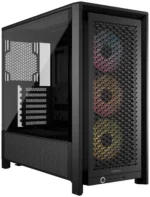 کیس Corsair FRAME 4000D RS ARGB مشکی | Mid-Tower ATX، استیل + شیشه حرارتدیده، ARGB