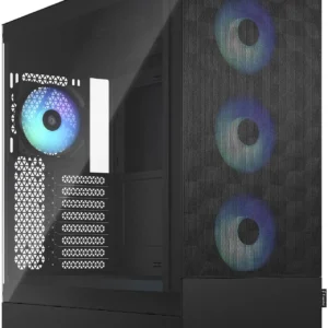 کیس Fractal Design Pop XL Air RGB مشکی | Full-Tower، تهویه عالی، پنل شیشه‌ای، RGB