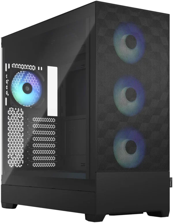 کیس Fractal Design Pop XL Air RGB مشکی | Full-Tower، تهویه عالی، پنل شیشه‌ای، RGB - تصویر 1