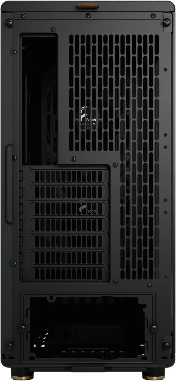 کیس Fractal Design North مشکی | Mid-Tower ATX/mATX، پنل چوبی گردو، شیشه حرارت‌دیده دودی - تصویر 3