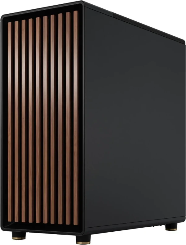 کیس Fractal Design North مشکی | Mid-Tower ATX/mATX، پنل چوبی گردو، شیشه حرارت‌دیده دودی - تصویر 11