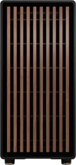 کیس Fractal Design North مشکی | Mid-Tower ATX/mATX، پنل چوبی گردو، شیشه حرارتدیده دودی - تصویر 5