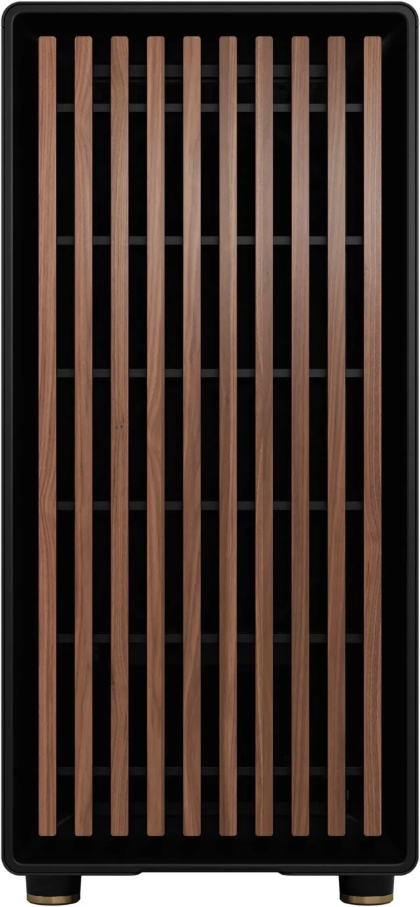 کیس Fractal Design North مشکی | Mid-Tower ATX/mATX، پنل چوبی گردو، شیشه حرارت‌دیده دودی - تصویر 5