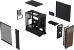 کیس Fractal Design North مشکی | Mid-Tower ATX/mATX، پنل چوبی گردو، شیشه حرارتدیده دودی - تصویر 12