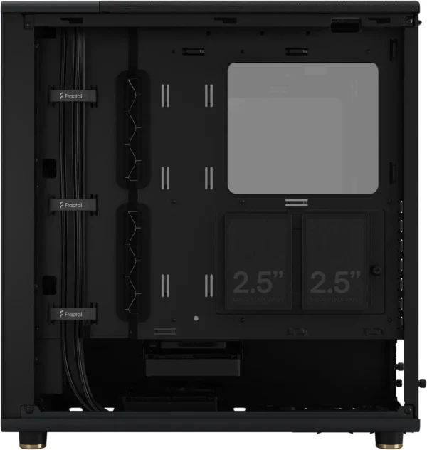 کیس Fractal Design North مشکی | Mid-Tower ATX/mATX، پنل چوبی گردو، شیشه حرارت‌دیده دودی - تصویر 13