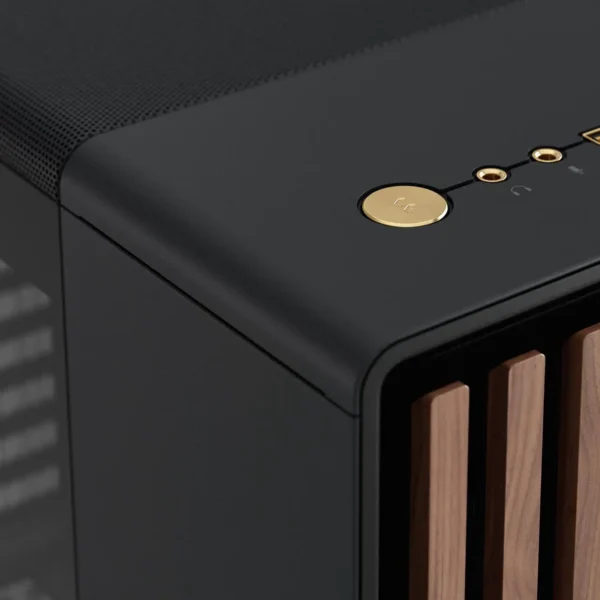 کیس Fractal Design North مشکی | Mid-Tower ATX/mATX، پنل چوبی گردو، شیشه حرارت‌دیده دودی - تصویر 16