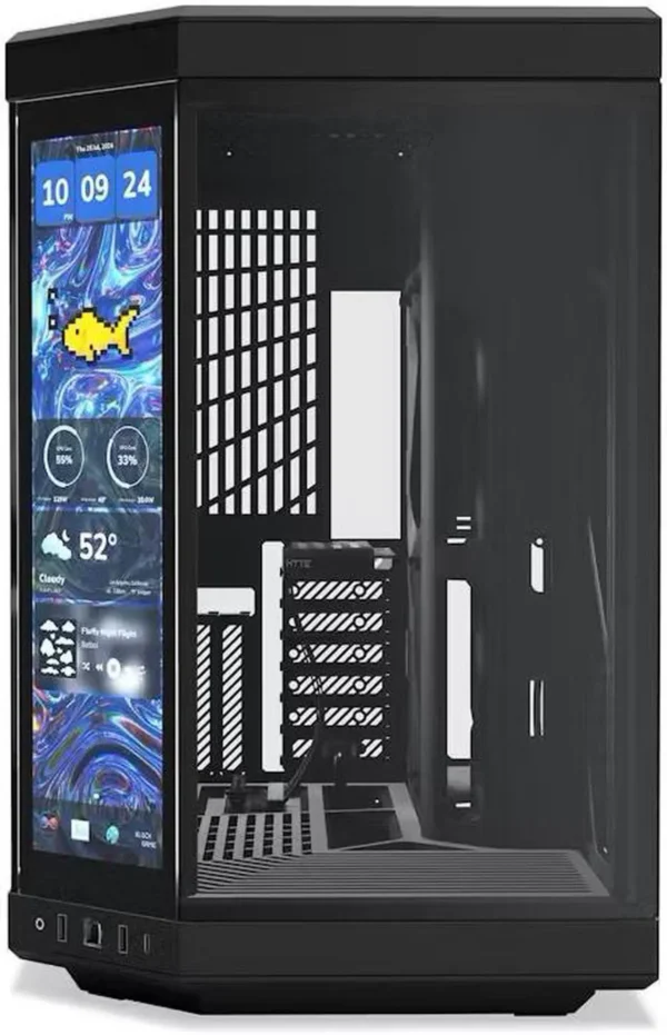 کیس HYTE Y70 Touch مشکی | Mid-Tower ATX، طراحی دو محفظه‌ای، صفحه نمایش لمسی 2.5K LCD - تصویر 5