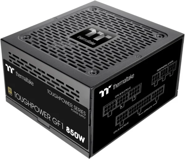 اور Thermaltake GF1 (2024) | توان 850 وات، فول ماژولار، گواهی 80 Plus Gold، فن بی‌صدا با حالت Zero RPM - تصویر 1