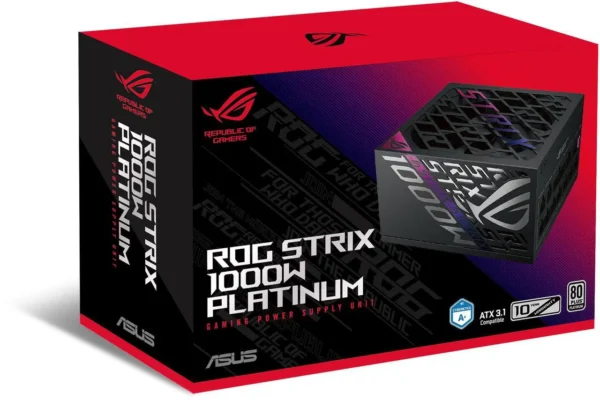 پاور ASUS ROG Strix 1000W Platinum | فول ماژولار، گواهی 80 Plus Platinum، ATX 3.1 - تصویر 2