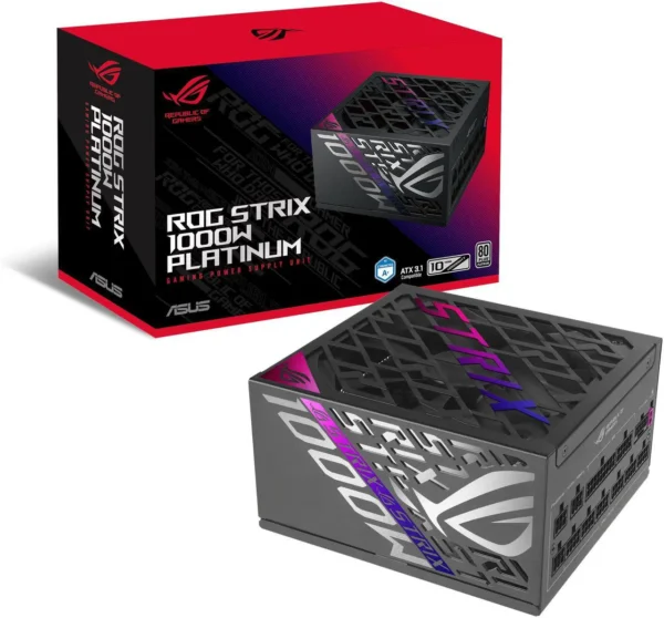 پاور ASUS ROG Strix 1000W Platinum | فول ماژولار، گواهی 80 Plus Platinum، ATX 3.1 - تصویر 1