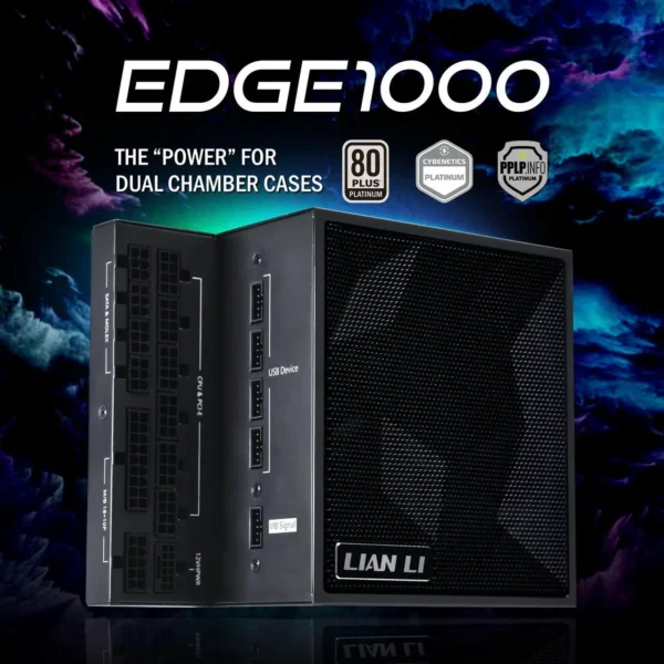 پاور LIAN LI Edge EG1000 مشکی | توان 1000 وات، ATX 3.1، گواهی 80 Plus Platinum، فول ماژولار - تصویر 7