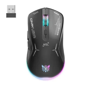 ماوس گیمینگ بی‌سیم و سیمی اونیکوما CW917 – DPI تا 4800، دو حالت اتصال، 6 دکمه، RGB، قابل شارژ برای PC و لپ‌تاپ