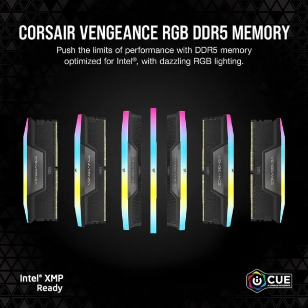 رم  CORSAIR Vengeance RGB 32GB (2 x 16GB)  RAM DDR5 6000 - تصویر 4