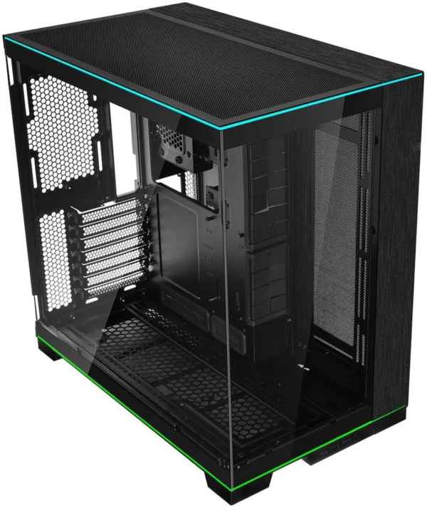 کیس LIAN LI O11 Dynamic EVO RGB مشکی | Mid-Tower ATX، آلومینیوم + شیشه، نورپردازی RGB - تصویر 9