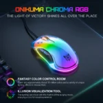 ماوس گیمینگ سیمی اونیکوما CW925 – DPI تا 12800، سبک وزن، طراحی شفاف مشکی، نورپردازی RGB - تصویر 11