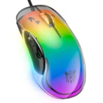 ماوس گیمینگ سیمی اونیکوما CW925 – DPI تا 12800، سبک وزن، طراحی شفاف مشکی، نورپردازی RGB - تصویر 5