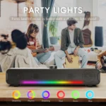 اسپیکر بلوتوثی اونیکوما L16 – ساندبار پرقدرت با نورپردازی RGB، قابل حمل، مناسب کامپیوتر، تلویزیون، گیمینگ و سینمای خانگی - تصویر 6