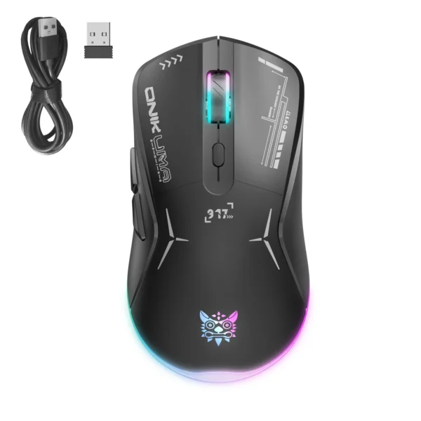 ماوس گیمینگ بی‌سیم و سیمی اونیکوما CW917 – DPI تا 4800، دو حالت اتصال، 6 دکمه، RGB، قابل شارژ برای PC و لپ‌تاپ - تصویر 10