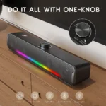 اسپیکر بلوتوثی اونیکوما L16 – ساندبار پرقدرت با نورپردازی RGB، قابل حمل، مناسب کامپیوتر، تلویزیون، گیمینگ و سینمای خانگی - تصویر 5