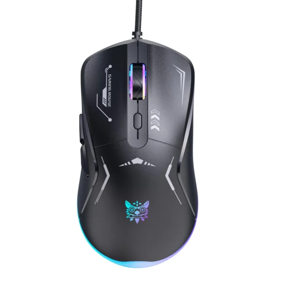 ماوس گیمینگ سیمی اونیکوما CW917 – DPI تا 3600، 6 دکمه، نورپردازی RGB، طراحی ارگونومیک برای PC و لپ‌تاپ - تصویر 1