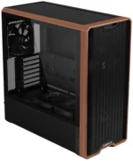 کیس LIAN LI LANCOOL 217 مشکی | Mid-Tower ATX، پنل چوب گردو طبیعی، 5 فن PWM از پیش نصب شده - تصویر 4