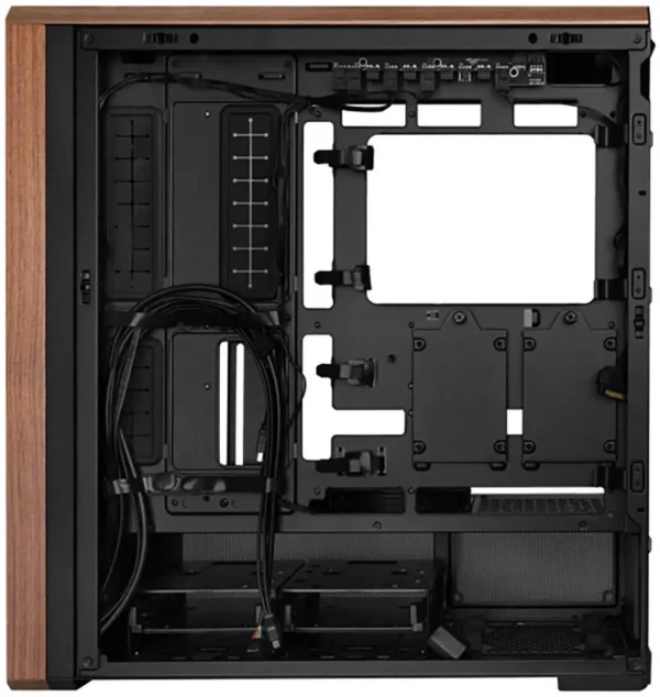 کیس LIAN LI LANCOOL 217 مشکی | Mid-Tower ATX، پنل چوب گردو طبیعی، 5 فن PWM از پیش نصب شده - تصویر 5