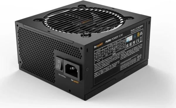 پاور be quiet! Pure Power 12 M | توان 850 وات، ATX 3.1/3.0، گواهی 80 Plus Gold، پشتیبانی PCIe 5.0، ماژولار - تصویر 3
