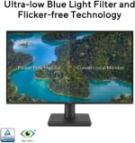 مانیتور ایسوس 24 اینچ VA249HG Eye Care – پنل IPS، وضوح Full HD، نرخ تازه‌سازی 120Hz، زمان پاسخ‌گویی 1ms، Adaptive-Sync، پوشش رنگی 99% sRGB، طراحی بدون حاشیه، فیلتر نور آبی و Flicker-Free، درگاه HDMI و VGA، قابلیت نصب دیواری - تصویر 3