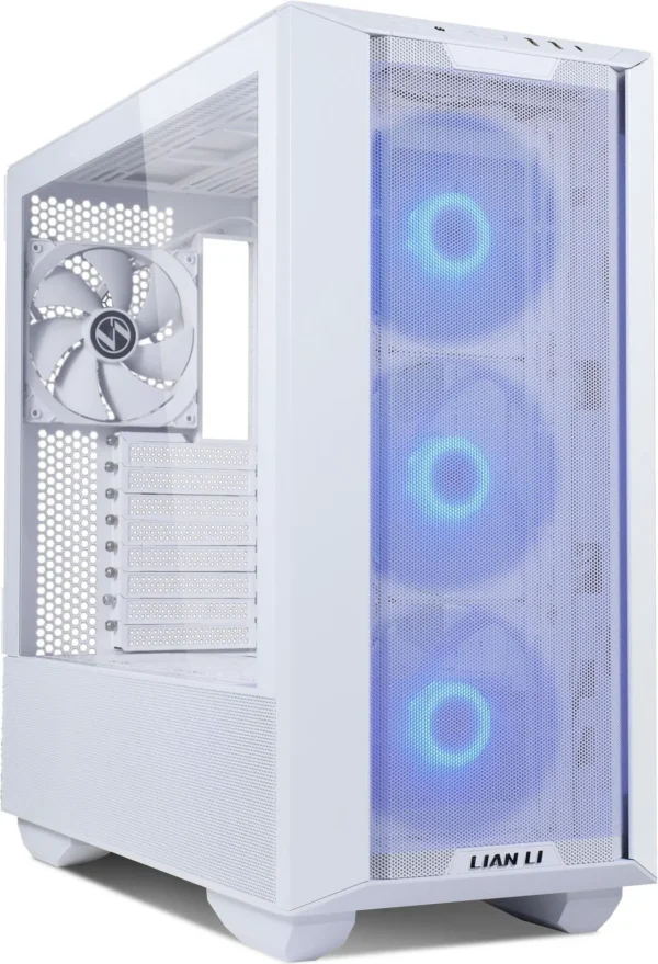 کیس LIAN LI Lancool III RGB سفید | Mid-Tower ATX، آلومینیوم + شیشه حرارت‌دیده، نورپردازی RGB - تصویر 7