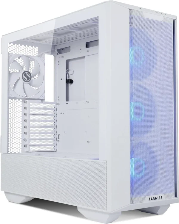 کیس LIAN LI Lancool III RGB سفید | Mid-Tower ATX، آلومینیوم + شیشه حرارت‌دیده، نورپردازی RGB - تصویر 1