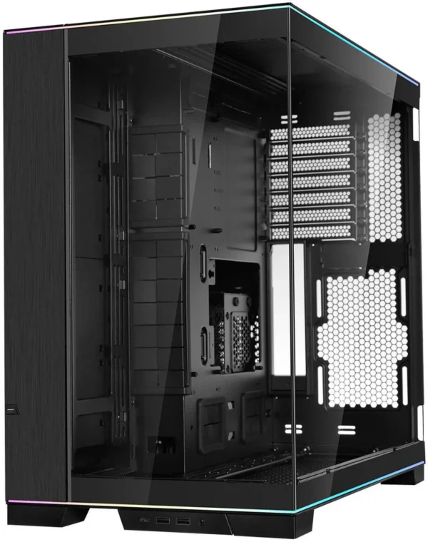 کیس LIAN LI O11 Dynamic EVO RGB مشکی | Mid-Tower ATX، آلومینیوم + شیشه، نورپردازی RGB - تصویر 6