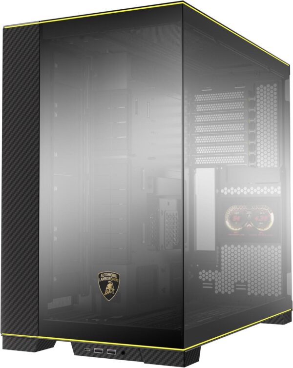 کیس LIAN LI O11 EVO Lamborghini Edition | Mid-Tower ATX، آلومینیوم + شیشه، نسخه محدود RGB - تصویر 5