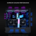 کیس LIAN LI LANCOOL 207 مشکی | ATX Compact، دو فن 140mm ARGB + دو فن 120mm PWM، شیشه حرارت‌دیده - تصویر 8