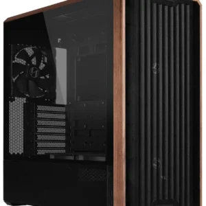 کیس LIAN LI LANCOOL 217 مشکی | Mid-Tower ATX، پنل چوب گردو طبیعی، 5 فن PWM از پیش نصب شده
