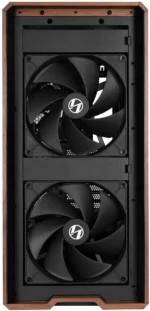کیس LIAN LI LANCOOL 217 مشکی | Mid-Tower ATX، پنل چوب گردو طبیعی، 5 فن PWM از پیش نصب شده - تصویر 9