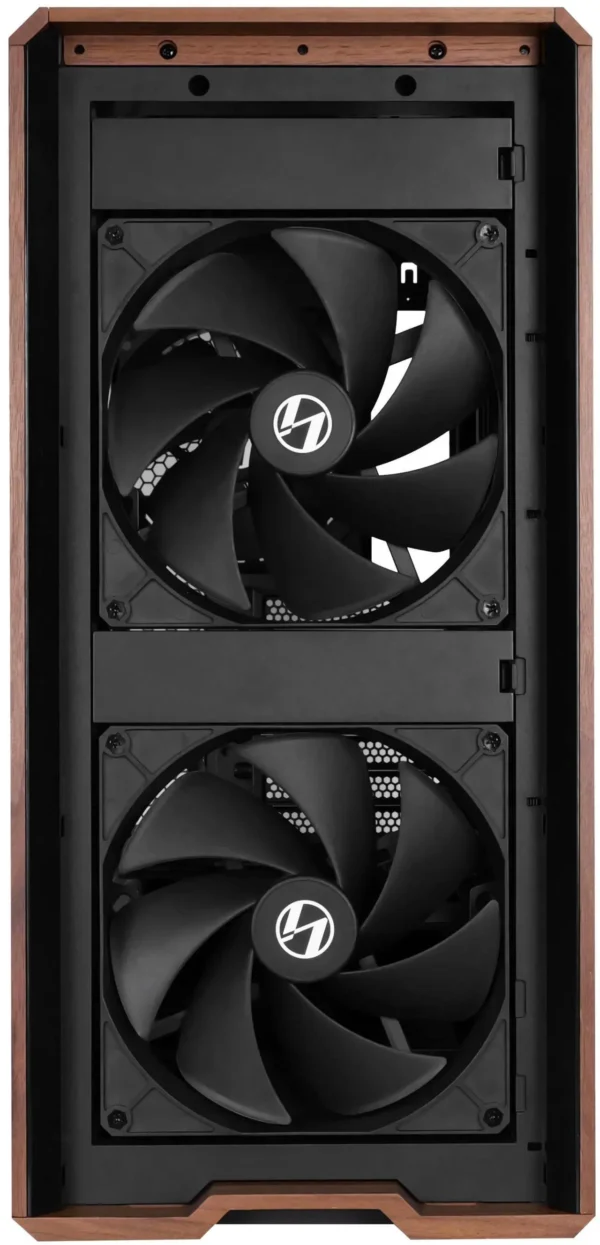 کیس LIAN LI LANCOOL 217 مشکی | Mid-Tower ATX، پنل چوب گردو طبیعی، 5 فن PWM از پیش نصب شده - تصویر 9