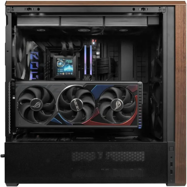 کیس LIAN LI LANCOOL 217 مشکی | Mid-Tower ATX، پنل چوب گردو طبیعی، 5 فن PWM از پیش نصب شده - تصویر 2