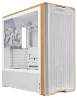 کیس LIAN LI LANCOOL 217 سفید | Mid-Tower ATX، پنل چوب گردو طبیعی، 5 فن PWM از پیش نصب شده