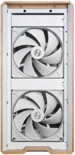 کیس LIAN LI LANCOOL 217 سفید | Mid-Tower ATX، پنل چوب گردو طبیعی، 5 فن PWM از پیش نصب شده - تصویر 6