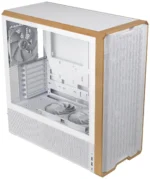 کیس LIAN LI LANCOOL 217 سفید | Mid-Tower ATX، پنل چوب گردو طبیعی، 5 فن PWM از پیش نصب شده - تصویر 2