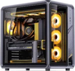 کیس JONSBO BO400 خاکستری | Full-Tower ATX، فریم آلومینیومی، طراحی 3 وجهی شیشهای، پشتیبانی AIO 360mm