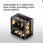 کیس JONSBO BO400 خاکستری | Full-Tower ATX، فریم آلومینیومی، طراحی 3 وجهی شیشهای، پشتیبانی AIO 360mm - تصویر 6