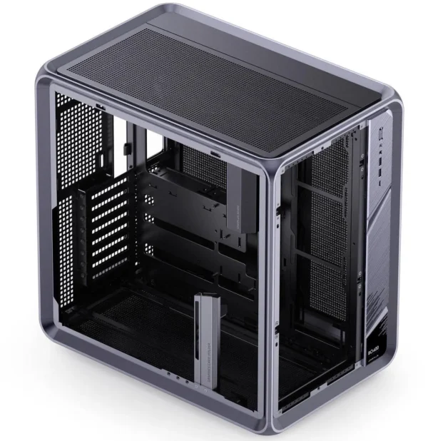 کیس JONSBO BO400 خاکستری | Full-Tower ATX، فریم آلومینیومی، طراحی 3 وجهی شیشه‌ای، پشتیبانی AIO 360mm - تصویر 7