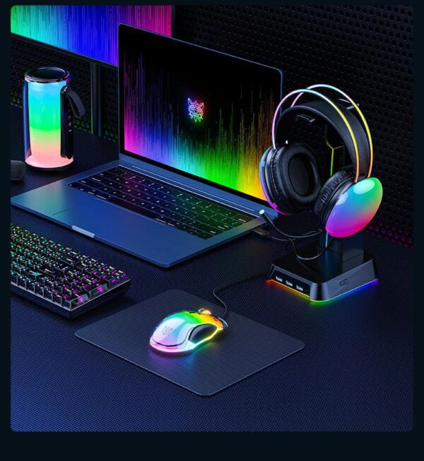 ماوس گیمینگ سیمی اونیکوما CW925 – DPI تا 12800، سبک وزن، طراحی شفاف مشکی، نورپردازی RGB - تصویر 2