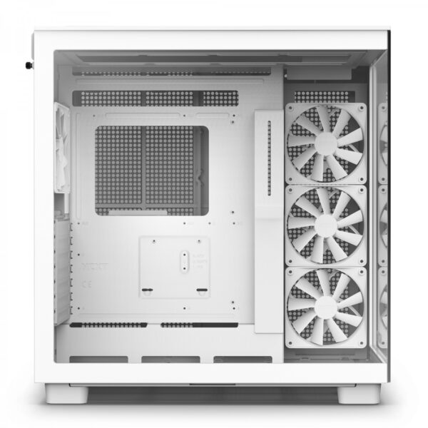کیس NZXT H9 Flow سفید | Mid-Tower، طراحی دو محفظه‌ای، پنل شیشه‌ای، تهویه قدرتمند - تصویر 10